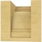 Ekena Millwork 4"W x 4"D x 4"H Wide Pescadero Rough Cedar Woodgrain TimberThane Corbel, Primed Tan CORUR04X04X04PECRCPR - alternate 2